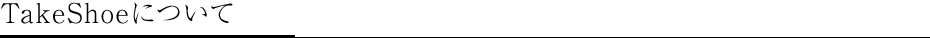 TakeShoeについて