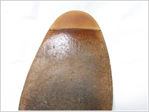 つま先補修　革